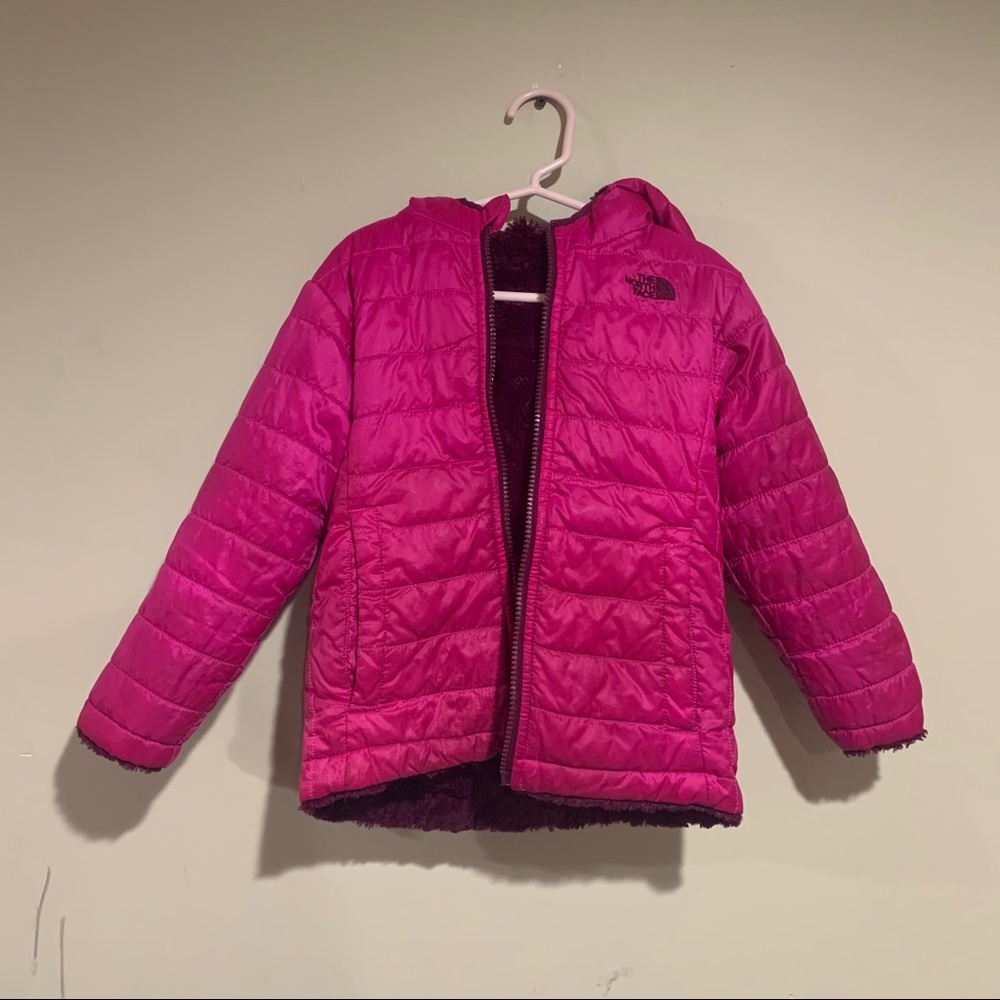 Girls Pink The North Face Jacket Coat Size 4T